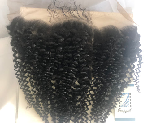 13x4. Brazilian Curly Frontal