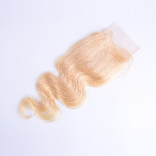 4x4 Blonde Closure Body Wave